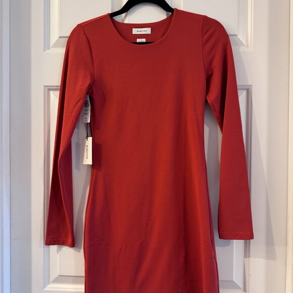 NWT Aritzia Babaton Contour Crew Long Sleeve Dress W size M - Picture 1 of 7